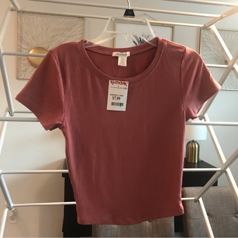 Juniors rose pink shirt